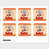 Carré Sticker Popeye (Feuille)