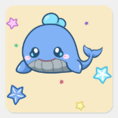 Carré Sticker pour baleine (Devant)