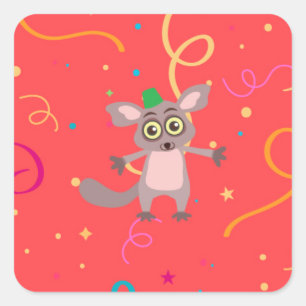 Carré Sticker pour bébé Bush