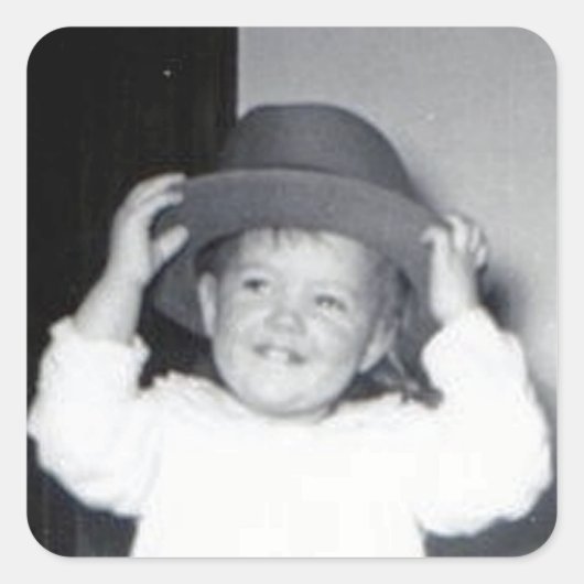 Carré Sticker pour bébé casquette (Devant)