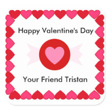 Sticker pour bonbons de la Saint-Valentin