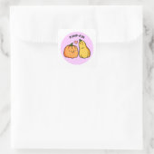 Carré Sticker pour chatte à potirons (Sac)