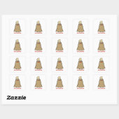 Carré Sticker pour chatte chatte Vol-cat-no (Feuille)