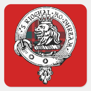 Carré Sticker pour clan MacGregor RED