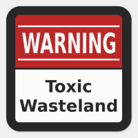 Sticker pour déchets toxiques