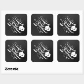 Carré Sticker pour diplôme. Un cadeau ou une idée de déc (Feuille)