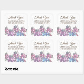 Carré Sticker pour douche nuptiale rose (Feuille)