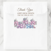 Carré Sticker pour douche nuptiale rose (Sac)