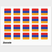 Carré Sticker pour drapeau arménien (Feuille)