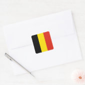 Carré Sticker pour drapeau de Belgique (Enveloppe)