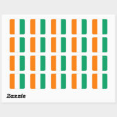 Carré Sticker pour drapeau de la Côte d'Ivoire (Feuille)