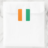 Carré Sticker pour drapeau de la Côte d'Ivoire (Sac)