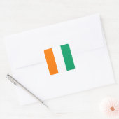 Carré Sticker pour drapeau de la Côte d'Ivoire (Enveloppe)