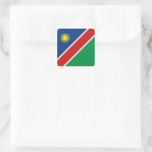 Carré Sticker pour drapeau de Namibie (Sac)