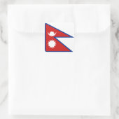 Carré Sticker pour drapeau du Népal (Sac)