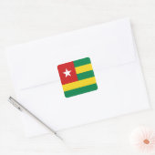 Carré Sticker pour drapeau du Togo (Enveloppe)