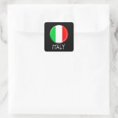 Carré Sticker pour drapeau italien (Sac)