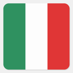 Carré Sticker pour drapeau italien