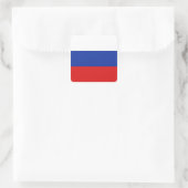 Carré Sticker pour drapeau russe (Sac)