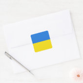 Carré Sticker pour drapeau ukrainien (Enveloppe)