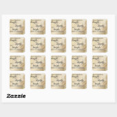 Carré Sticker pour femme forte (Feuille)