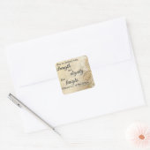 Carré Sticker pour femme forte (Enveloppe)