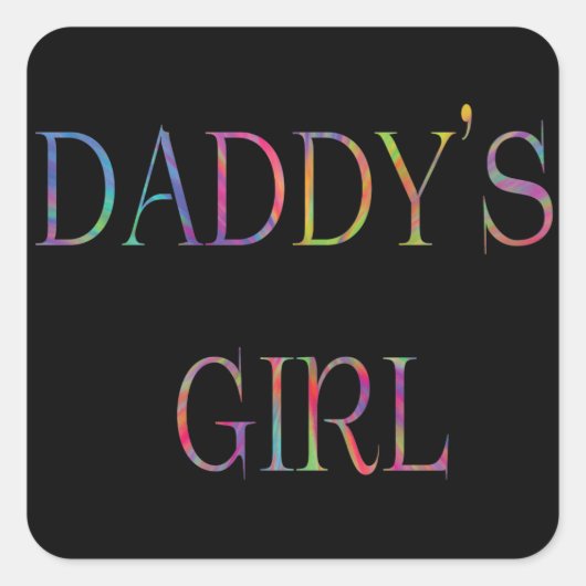 Carré Sticker pour fille de papa (Devant)