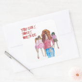 Carré Sticker pour filles Jelly Bean (Enveloppe)