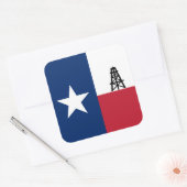 Carré Sticker pour forage pétrolier Texas (Enveloppe)