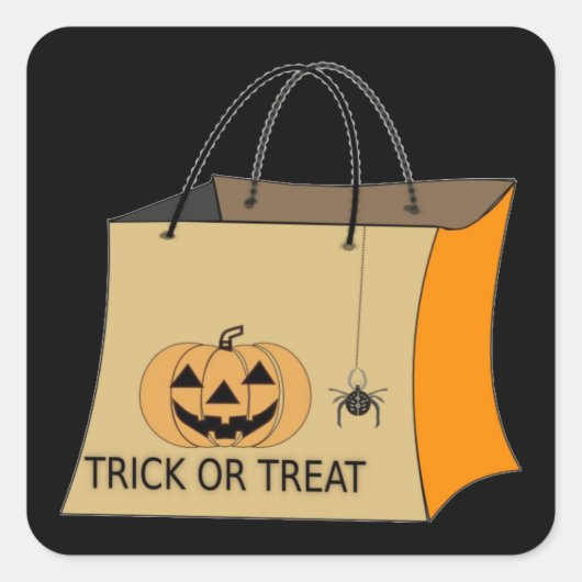 Carré Sticker pour Halloween (Devant)