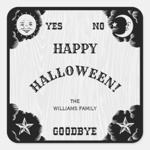 Carré Sticker pour Halloween Spirit Board