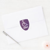 Carré Sticker pour handicap (Enveloppe)