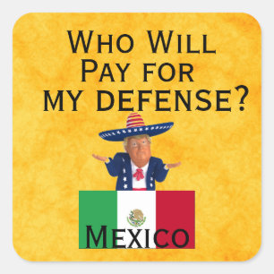 Carré Sticker pour la défense de Trump