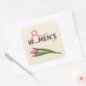 Carré Sticker pour la Journée des Femmes (Enveloppe)