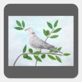 Carré Sticker pour la paix (Devant)