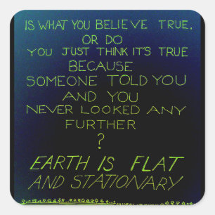 Carré Sticker pour la vérité