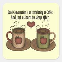 Sticker pour le café
