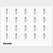 Carré Sticker pour les yeux Snellen (Feuille)