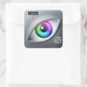 Carré Sticker pour l'icône de l'application couleur (Sac)