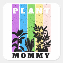 Sticker pour maman plante