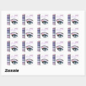 Carré Sticker pour maquillage (Feuille)