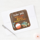 Carré Sticker pour Merci de pêche (Enveloppe)