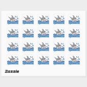 Carré Sticker pour requin (Feuille)