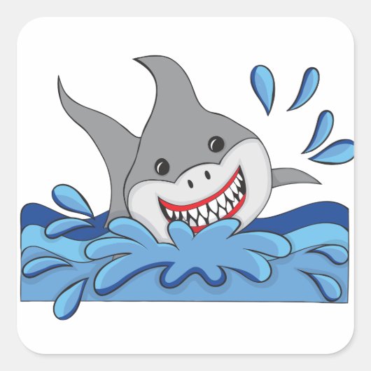 Carré Sticker pour requin (Devant)