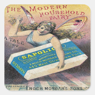 Carré Sticker pour savon à fée