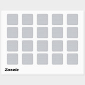 Carré Sticker pour support en vinyle gris (Feuille)