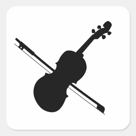 Carré Sticker pour violon (Devant)