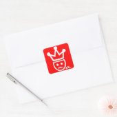 Carré Sticker pourcentage IX rouge (Enveloppe)