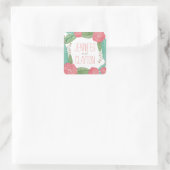 Carré Sticker préféré aux fleurs peintes (Sac)