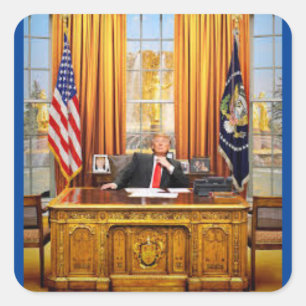 Carré Sticker présidentiel Donald Trump